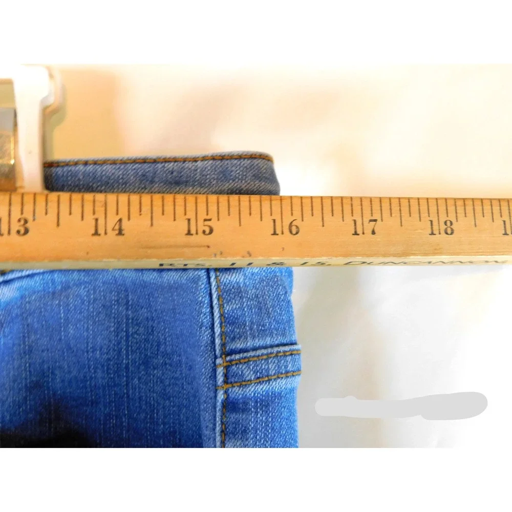 Style & Co Womens Straight‎ Crop Jeans Medium Wash Blue Denim Pants